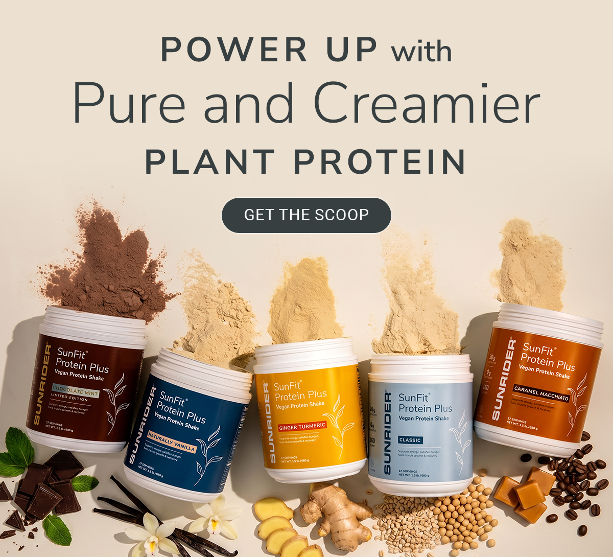 SunFit Protein Plus Vegan Protein Shake (soy protein)